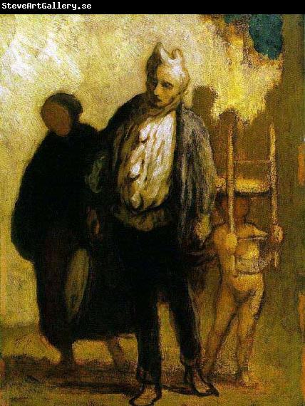 Honore Daumier Wandering Saltimbanques